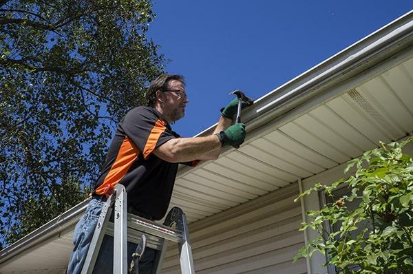 we offer a warranty on our gutter repair work for your peace of mind